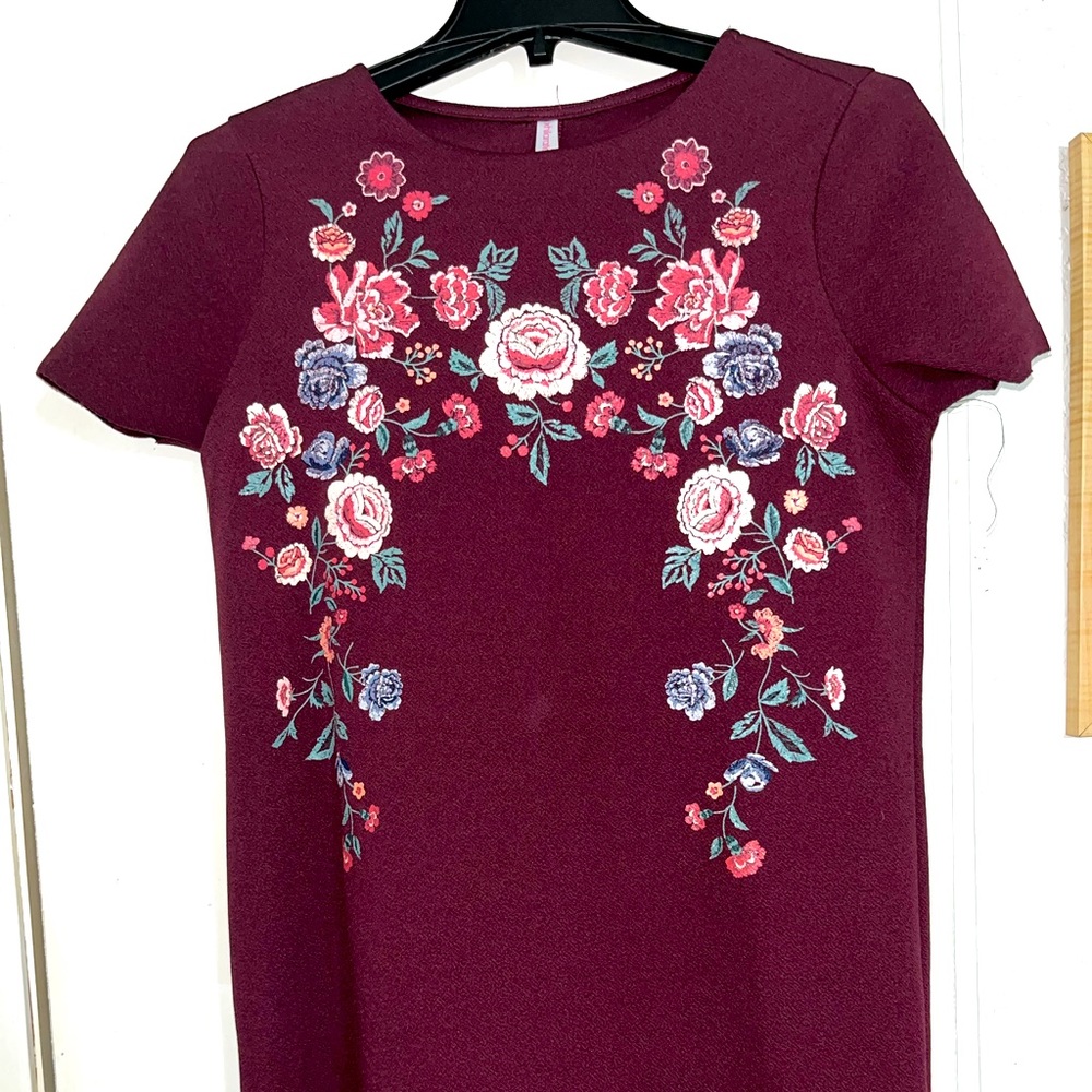 Xhiliration Maroon Dress